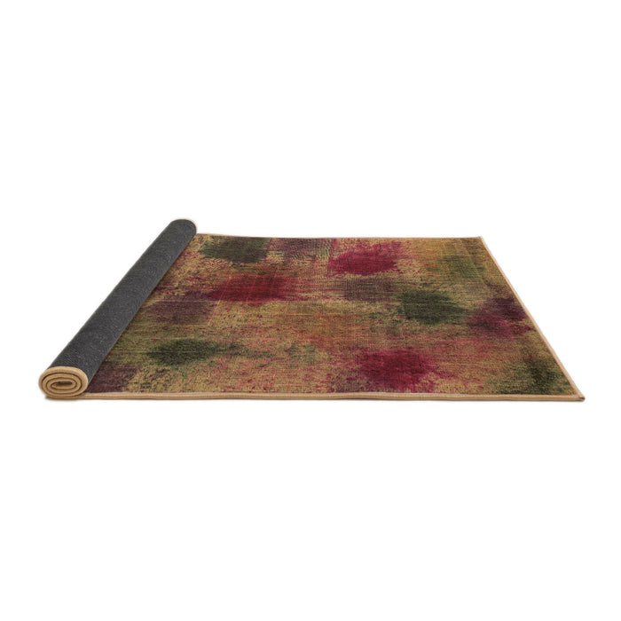 Sideview of Abstract Brown Contemporary Rug, con1316brn