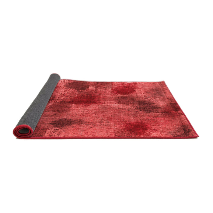 Abstract Red Contemporary Area Rugs