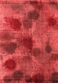 Abstract Red Contemporary Rug, con1316red