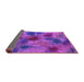 Sideview of Abstract Purple Contemporary Rug, con1316pur