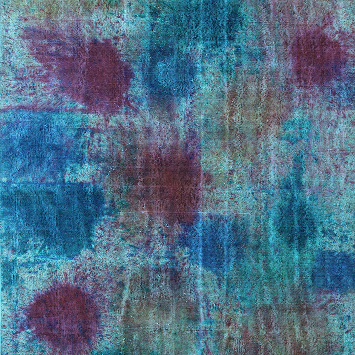 Abstract Light Blue Contemporary Rug, con1316lblu
