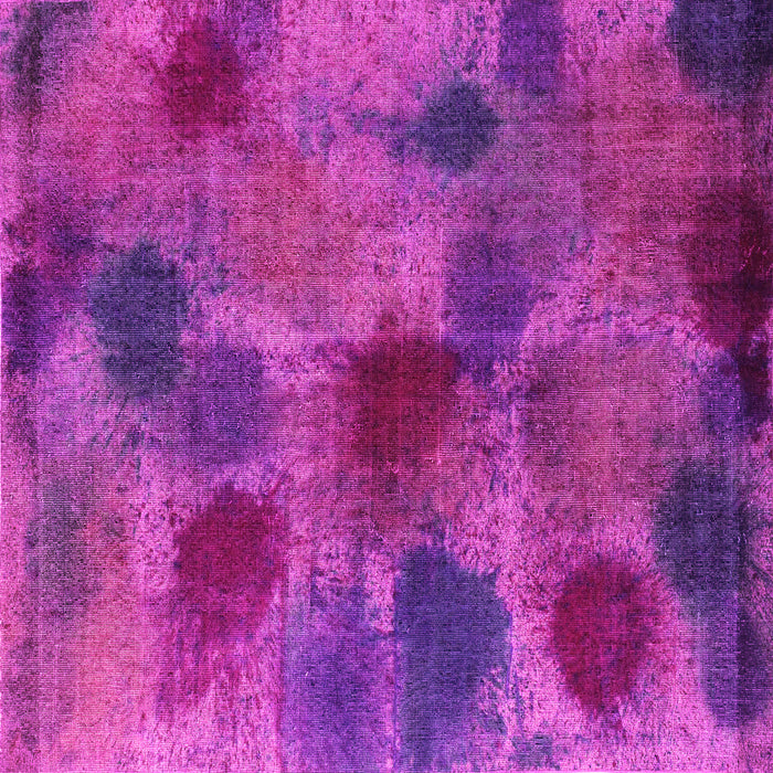 Square Machine Washable Abstract Pink Contemporary Rug, wshcon1316pnk