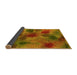 Sideview of Abstract Yellow Contemporary Rug, con1316yw