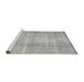 Serging Thickness of Machine Washable Contemporary Grey Gray Rug, wshcon1317