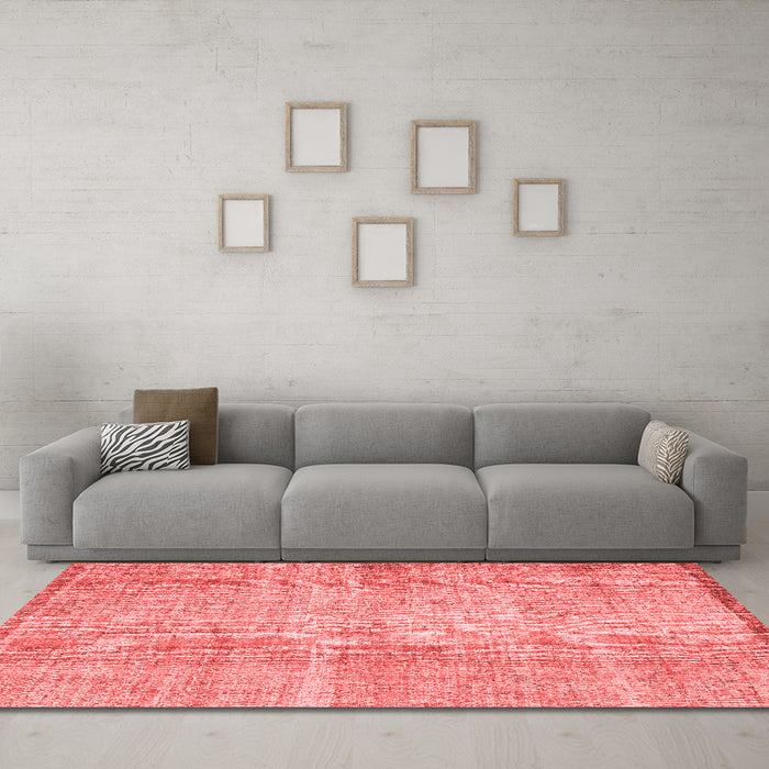 Contemporary Red Washable Rugs