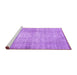 Sideview of Machine Washable Abstract Purple Contemporary Area Rugs, wshcon1317pur