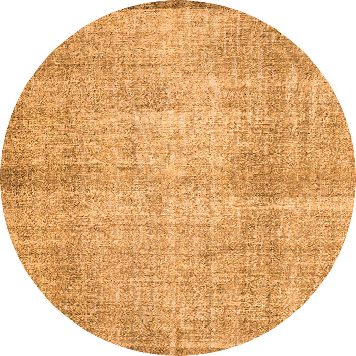 Square Abstract Orange Contemporary Rug, con1317org