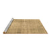 Sideview of Machine Washable Abstract Brown Contemporary Rug, wshcon1317brn