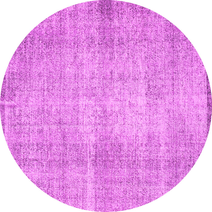 Round Machine Washable Abstract Pink Contemporary Rug, wshcon1317pnk