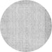 Square Abstract Gray Contemporary Rug, con1318gry