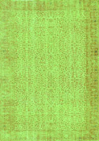 Abstract Green Contemporary Rug, con1318grn