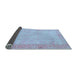 Sideview of Abstract Light Blue Contemporary Rug, con1318lblu