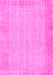 Machine Washable Abstract Pink Contemporary Rug, wshcon1318pnk