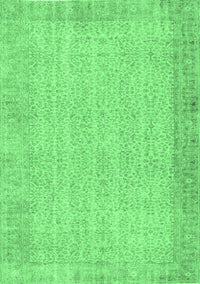 Abstract Emerald Green Contemporary Rug, con1318emgrn