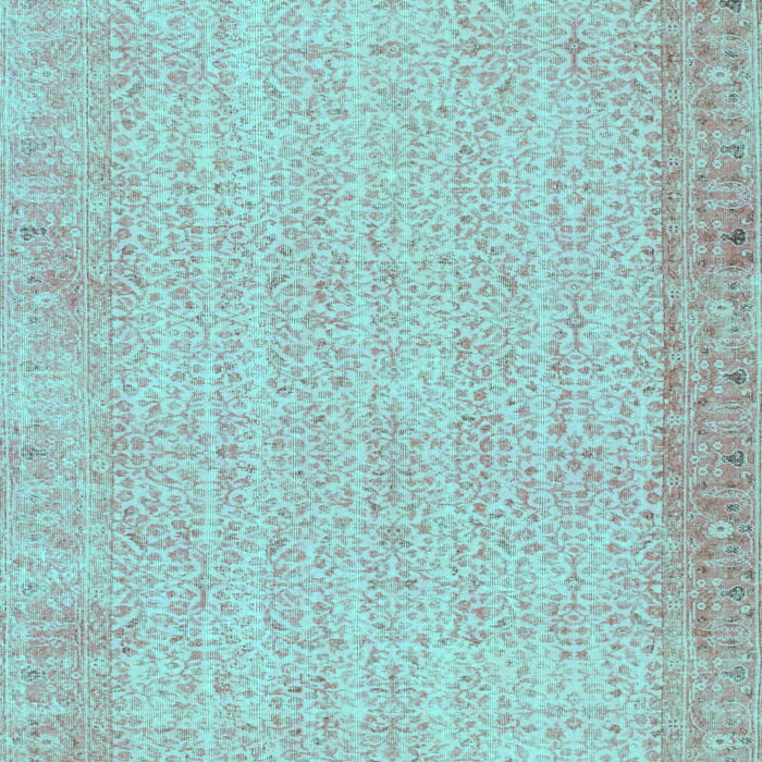 Abstract Turquoise Contemporary Rug, con1318turq