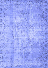 Abstract Blue Contemporary Rug, con1319blu