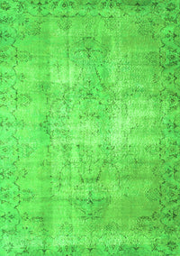 Abstract Green Contemporary Rug, con1319grn