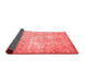 Abstract Red Contemporary Area Rugs