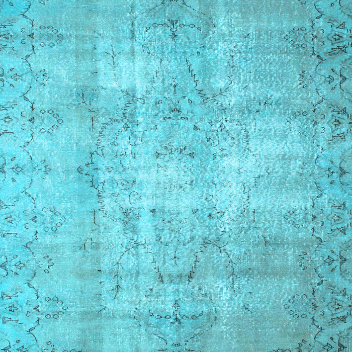 Abstract Light Blue Contemporary Rug, con1319lblu