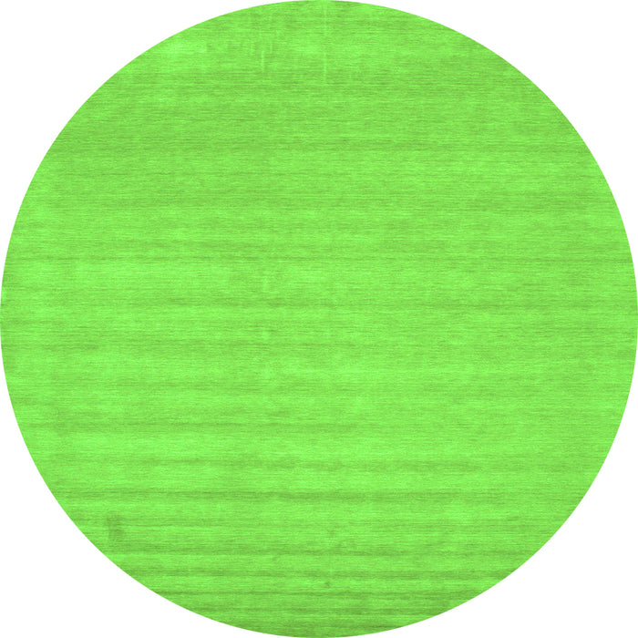 Square Solid Green Modern Rug, con131grn