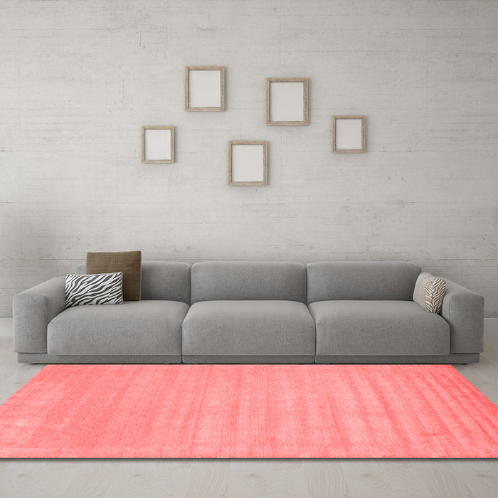 Modern Red Washable Rugs