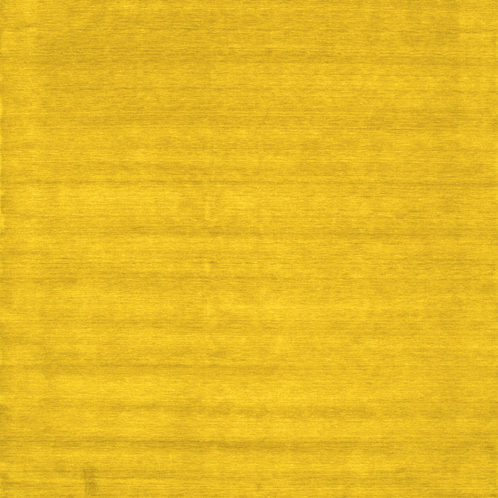 Machine Washable Solid Yellow Modern Rug, wshcon131yw