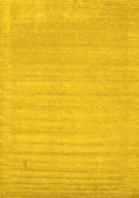 Solid Yellow Modern Rug, con131yw