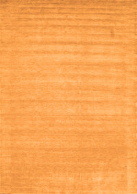 Solid Orange Modern Rug, con131org