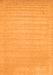 Solid Orange Modern Rug, con131org