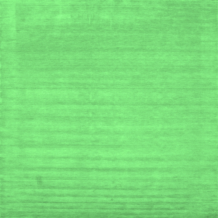 Square Solid Emerald Green Modern Rug, con131emgrn