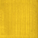 Square Solid Yellow Modern Rug, con131yw