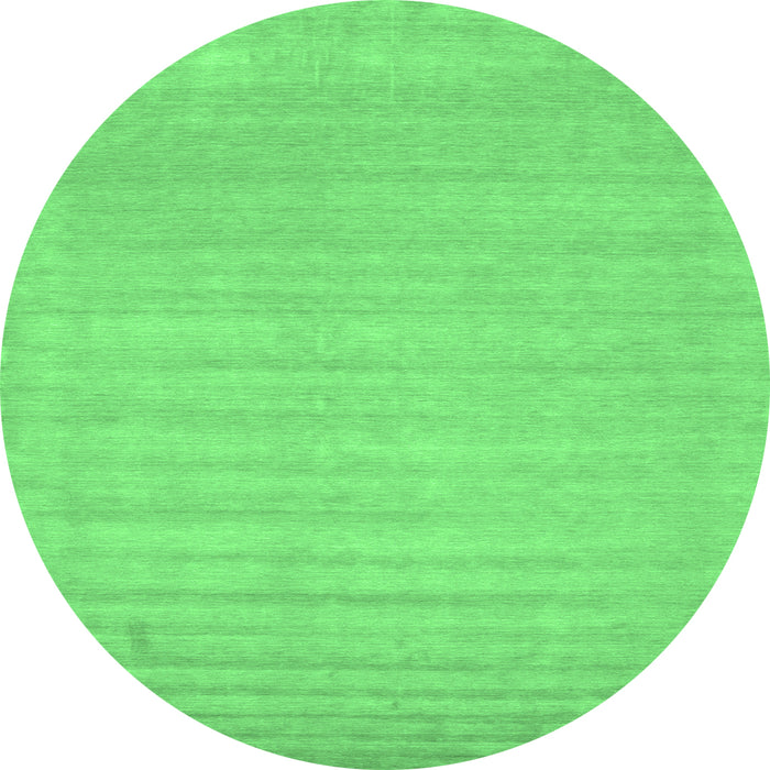 Round Solid Emerald Green Modern Rug, con131emgrn