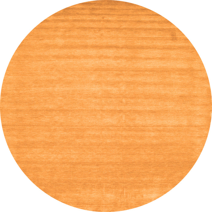 Square Solid Orange Modern Rug, con131org