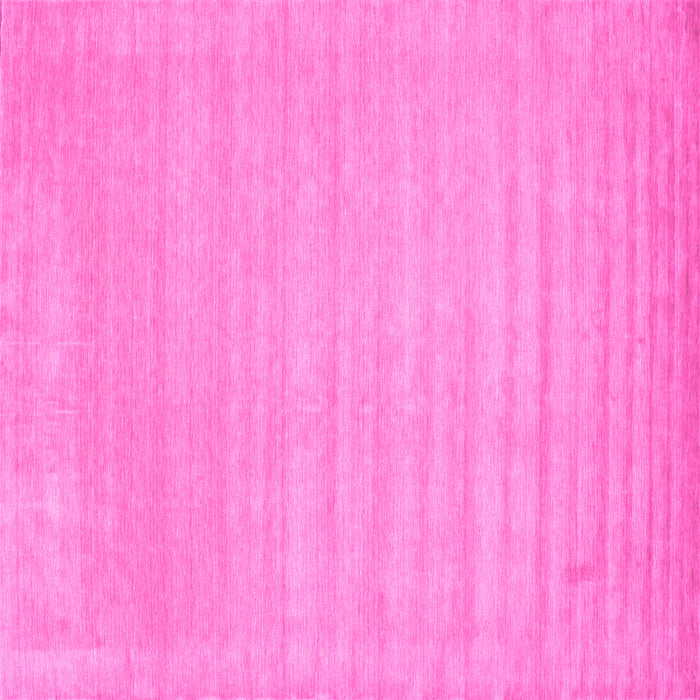 Square Machine Washable Solid Pink Modern Rug, wshcon131pnk