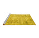 Sideview of Machine Washable Abstract Yellow Contemporary Rug, wshcon1320yw