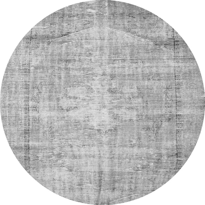 Square Abstract Gray Contemporary Rug, con1320gry