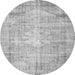 Square Abstract Gray Contemporary Rug, con1320gry