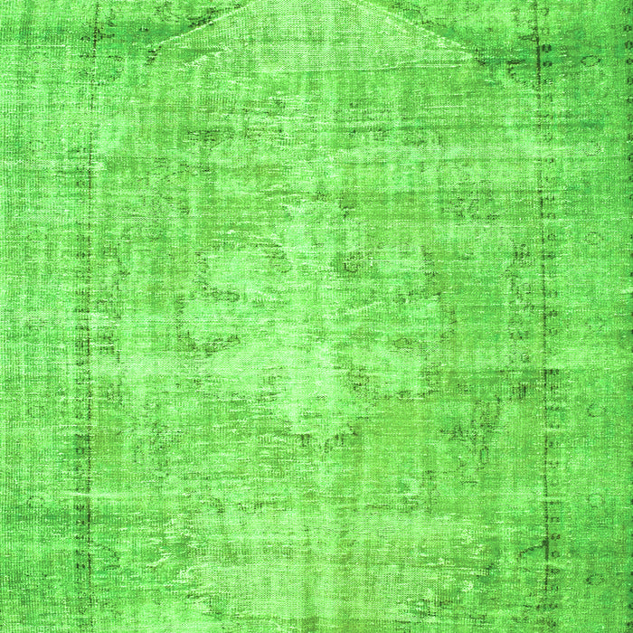 Serging Thickness of Machine Washable Abstract Green Contemporary Area Rugs, wshcon1320grn