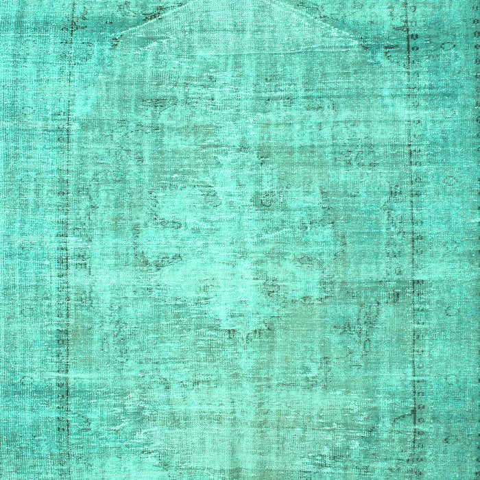 Machine Washable Abstract Turquoise Contemporary Area Rugs, wshcon1320turq
