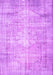 Machine Washable Abstract Purple Contemporary Area Rugs, wshcon1320pur