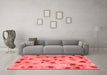 Contemporary Red Washable Rugs