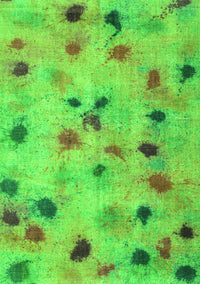 Abstract Green Contemporary Rug, con1321grn