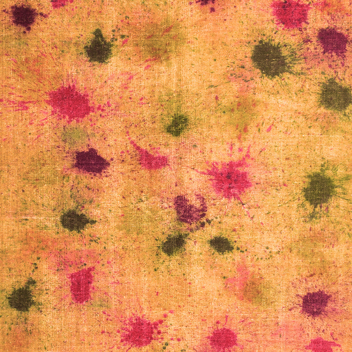 Serging Thickness of Machine Washable Abstract Orange Contemporary Area Rugs, wshcon1321org