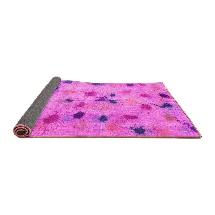 Sideview of Abstract Pink Contemporary Rug, con1321pnk