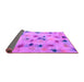 Sideview of Abstract Purple Contemporary Rug, con1321pur