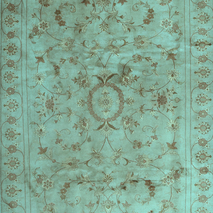 Abstract Light Blue Contemporary Rug, con1322lblu