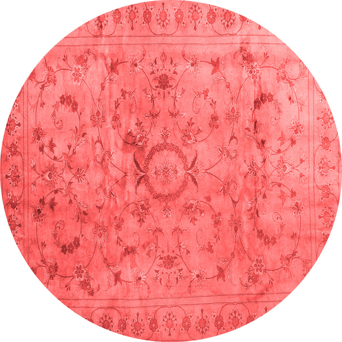 Machine Washable Abstract Red Contemporary Rug, wshcon1322red