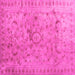 Square Abstract Pink Contemporary Rug, con1322pnk