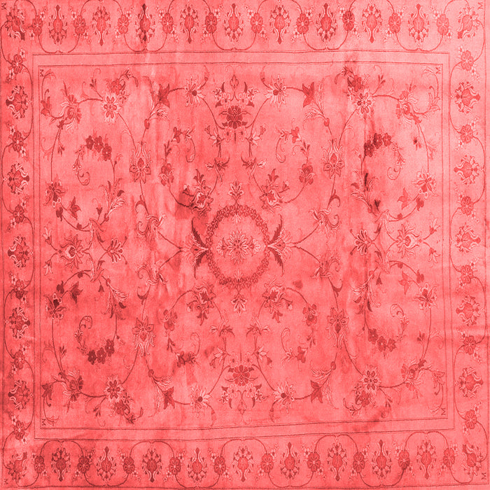 Machine Washable Abstract Red Contemporary Rug, wshcon1322red