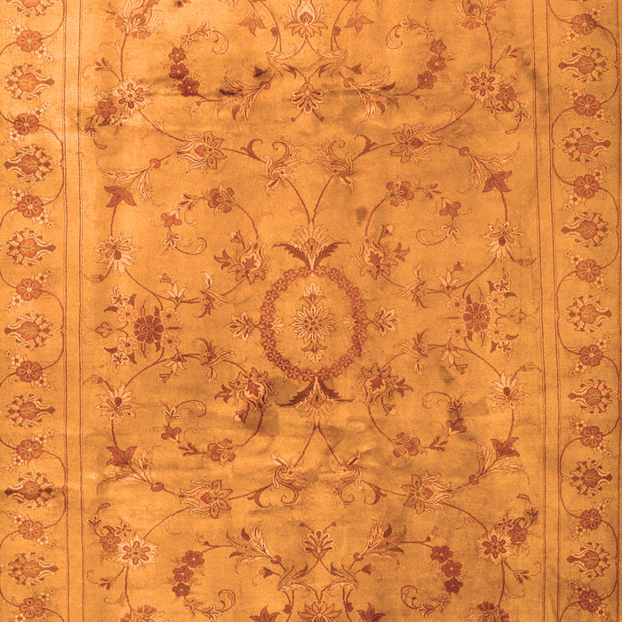 Abstract Orange Contemporary Rug, con1322org